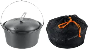 Camping Pot Cooking Pot with Lid Soup Pot Stainless Steel Cookware Outdoor Pot for Barbecue Kitchen Backpacking Hiking Travel