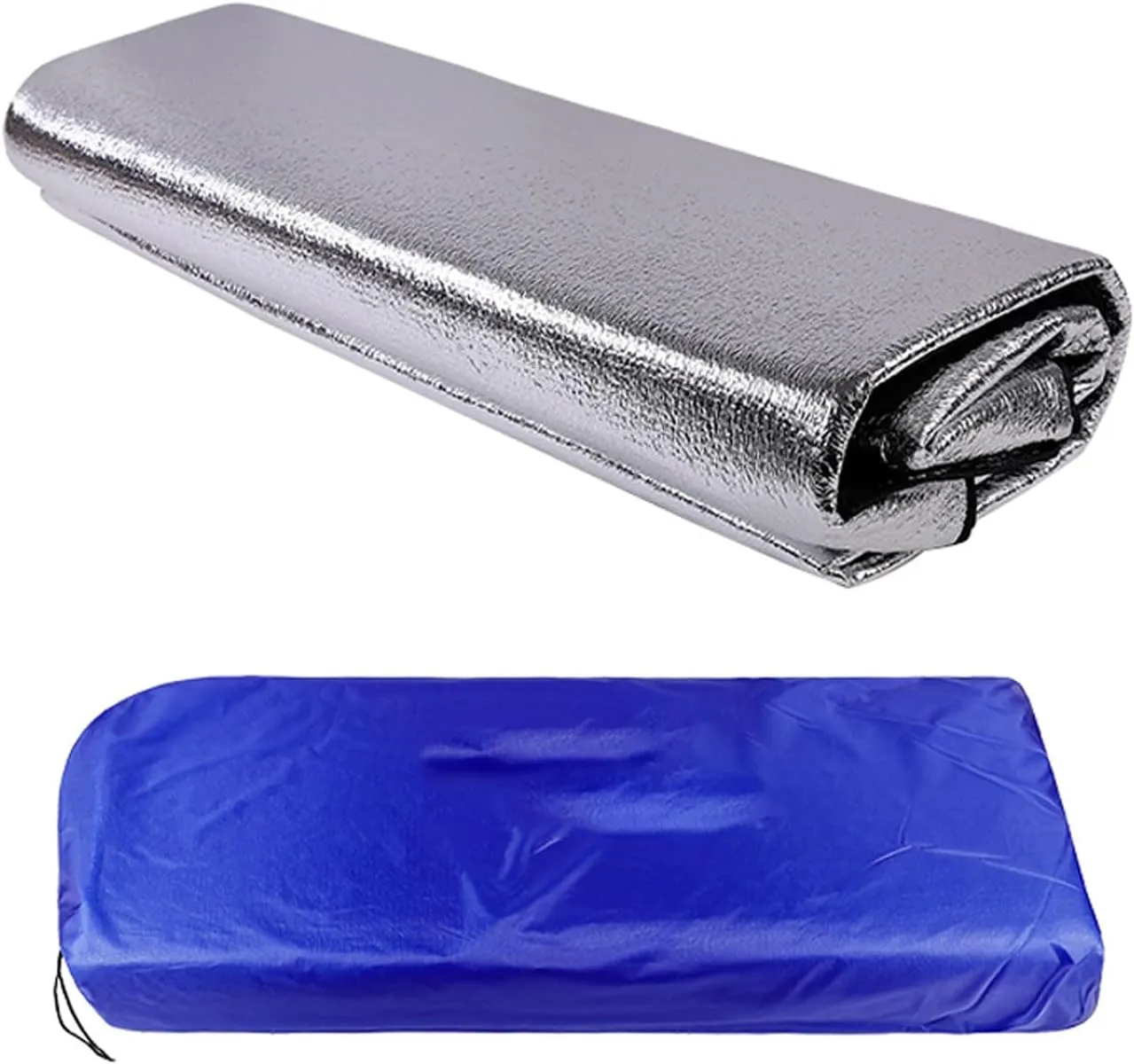 Camping Sleeping Mat Ground Mat Camping Aluminum Film Double-Sided Insulated Roll Mat Moisture-Proof Camp Mattress Dustproof Waterproof Sleeping Mat for Park Yoga Picnics Fishing