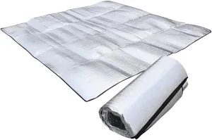 Camping Sleeping Pad Camping Mat Foam Foil Blanket Camping Foam Pad Insulating Foil Mat Sleeping Tent Pad Thermal Sleeping Mattress Mat Pad Waterproof Aluminum Foil EVA Outdoor Camping Mat