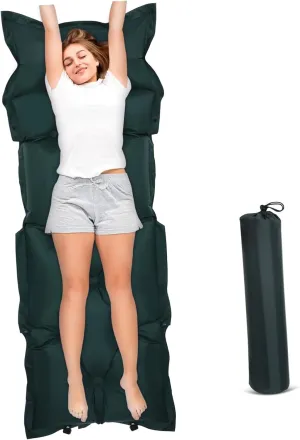 Camping Sleeping Pad Inflatable Sleeping Pad Pillow Easy Setup Lightweight Self Inflating Air Mattress
