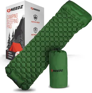 Camping Sleeping Pad with Built-in Pump - Ultralight Camping Pad [75x22.9 in] - Comfortable Camping Mattress with Carrying Bag - Water Proof & Inflatable Camping Air Mattress