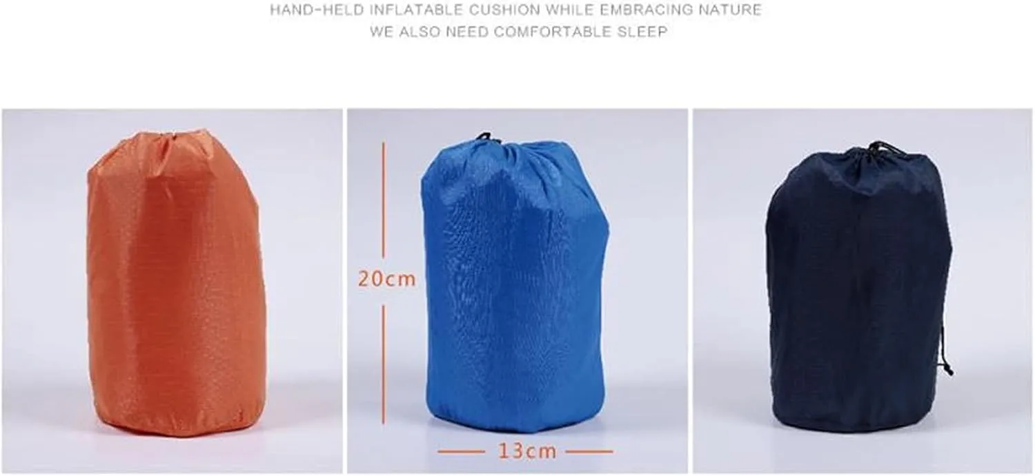 Camping Sleeping Pad with Built-in Pump Upgraded Inflatable Camping Mat with Pillow, Inflatable Sleeping Pad Beautiful Scenery (1 20x9x19cm)