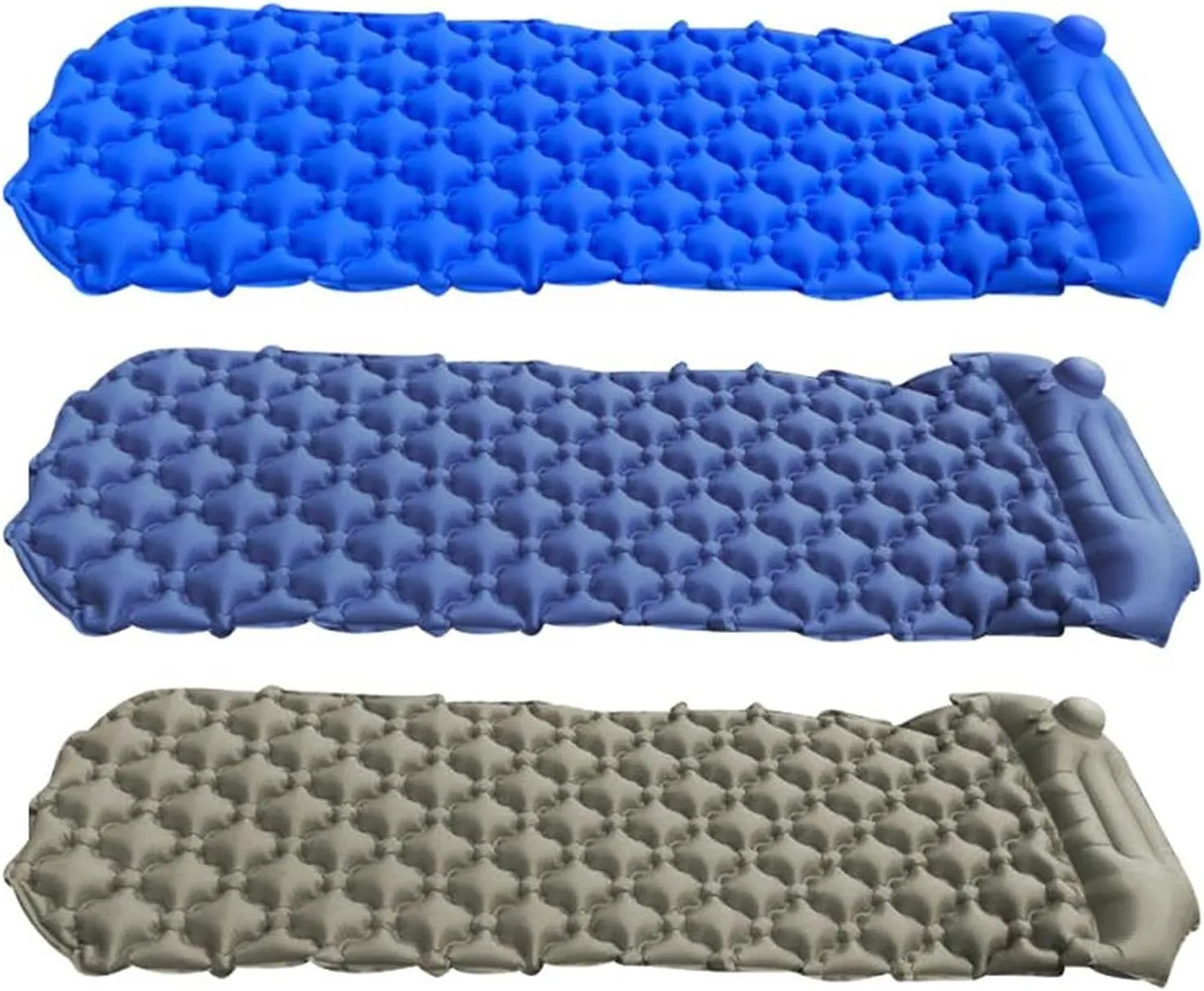 Camping Sleeping Pad with Built-in Pump Upgraded Inflatable Camping Mat with Pillow, Inflatable Sleeping Pad Beautiful Scenery (1 20x9x19cm)