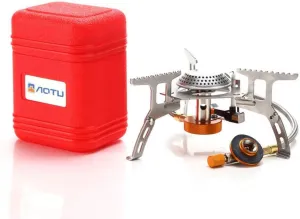 Camping Stove Piezo Ignition Mini Gas Stove Collapsible Camp Burner for Outdoor Hiking Picnic Folding Burner