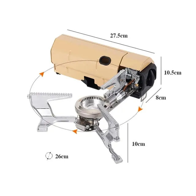 Camping Stove, Portable Foldable Cassette Gas Stove, Gas Burner