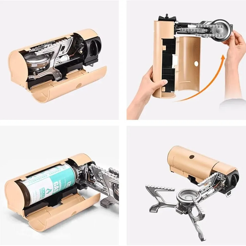 Camping Stove, Portable Foldable Cassette Gas Stove, Gas Burner