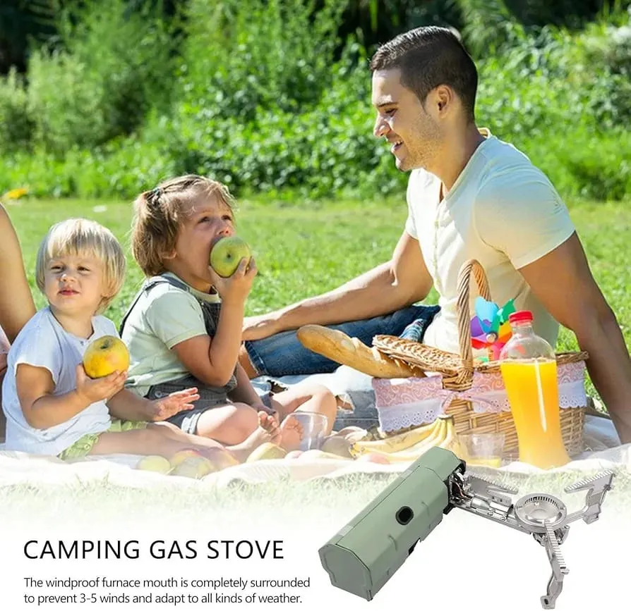 Camping Stove, Portable Foldable Cassette Gas Stove, Gas Burner
