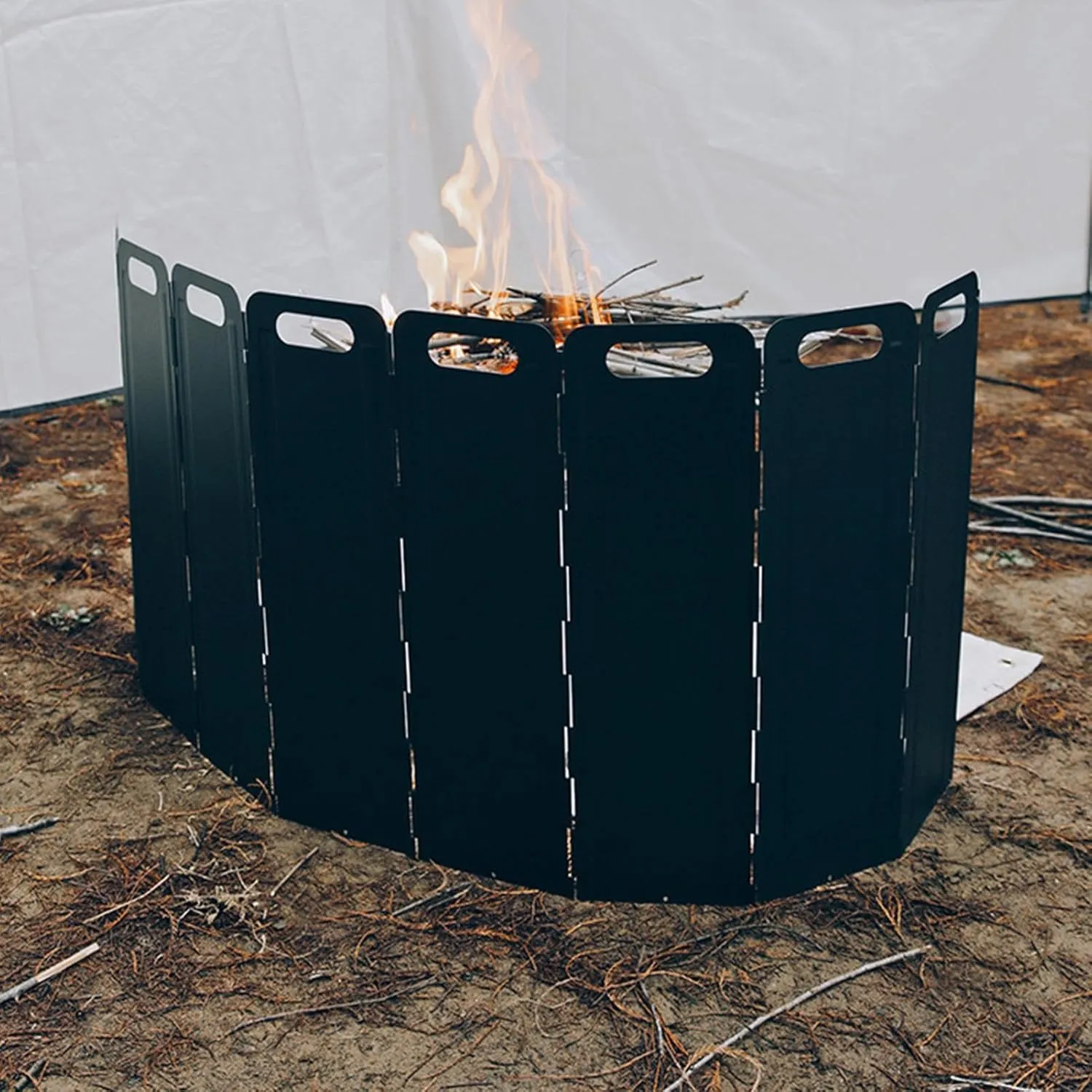 Camping Stove Windscreen | Folding Stove Shield | Temperature Stove Shield | Iron Wind Screen, Camping Stove Shield, BBQ Stove Screen, Folding Stove Windscreen, Portable Stove Guard