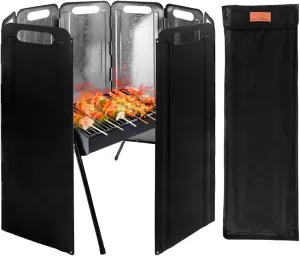 Camping Stove Windscreen | Folding Stove Shield | Temperature Stove Shield | Iron Wind Screen, Camping Stove Shield, BBQ Stove Screen, Folding Stove Windscreen, Portable Stove Guard