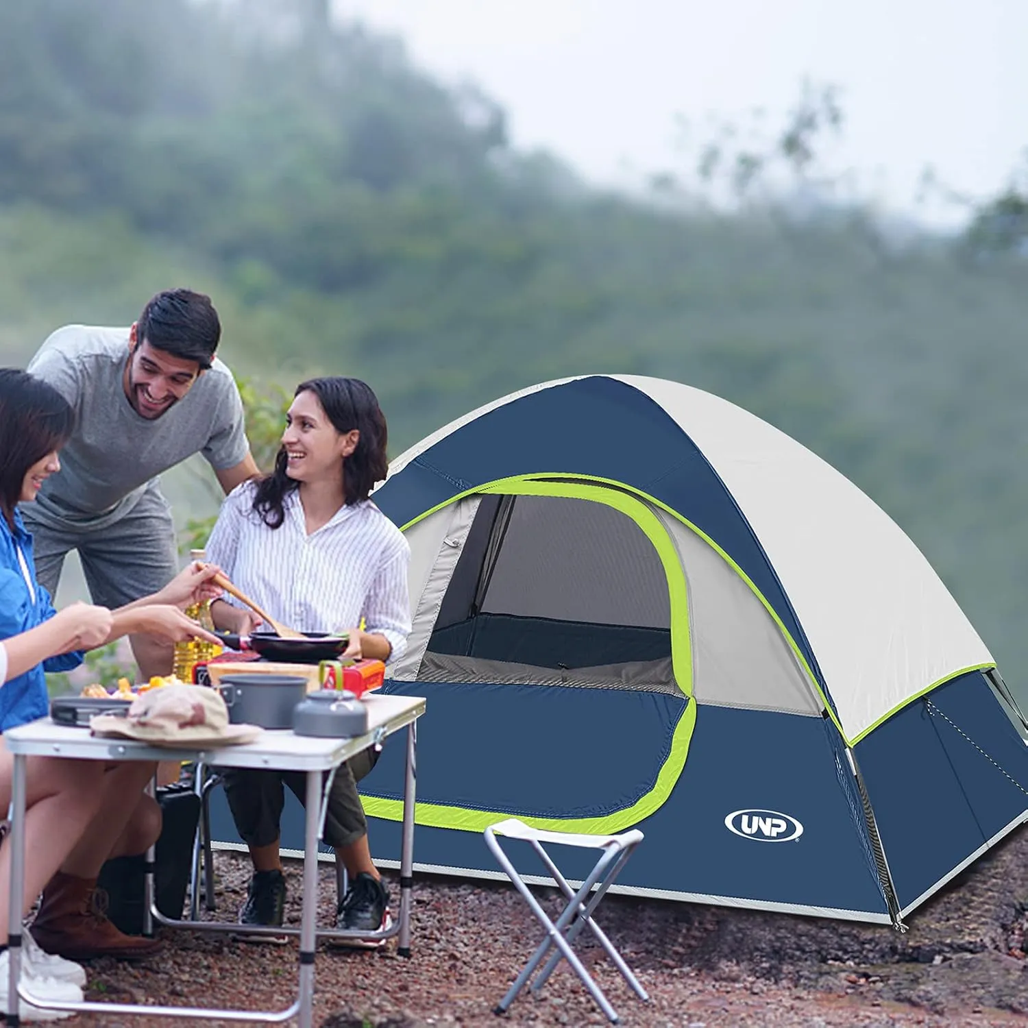 Camping Tent 2 Person, Waterproof Windproof Tent with Rainfly Easy Set up-Portable Dome Tents for Camping…