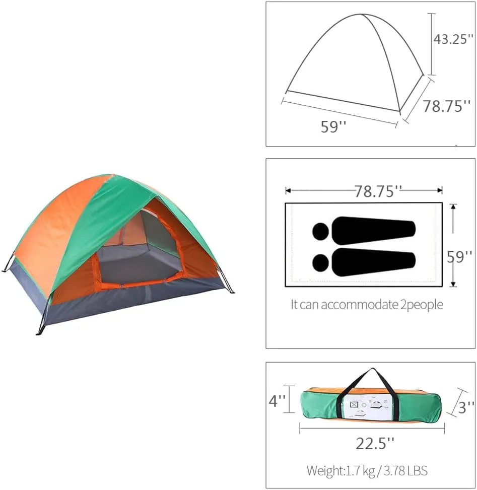 Camping Tent for Adults Kids Waterproof and Windproof Family Tents Easy Setup for Traveling, Backpacking, Hiking, Outdoors
