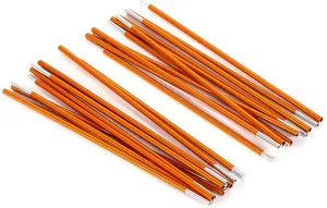 Camping Tent Poles, 2Pcs Aluminum Alloy Tent Rod Replacement Heavy Duty Tent Building Supporting Rod for Hiking Camping