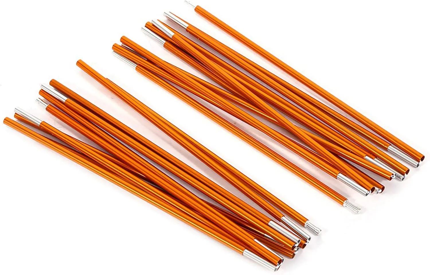 Camping Tent Poles, 2Pcs Aluminum Alloy Tent Rod Replacement Heavy Duty Tent Building Supporting Rod for Hiking Camping