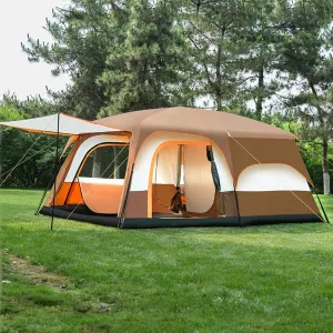 Camping Tent Waterproof Instant Tent 4-6 Person,Family Cabin Tents,2 Rooms,Portable Instant Tents with Removable Rainfly,Automatic Tent for Camping Hiking Mountaineering