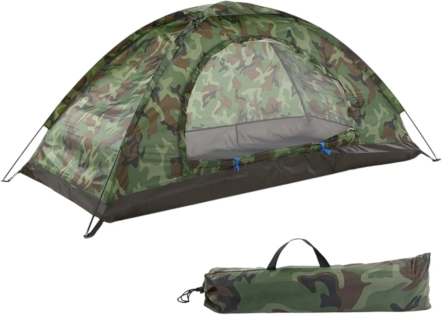 Camping Tent With Carry Storage Bag 1-2 Person Dome Tent For Easy Setup In Under 10 Mins For Camping, Festivals, Backyard, Sleepovers, Outdoor Hiking(1 person)