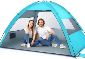 Camping Tents for 4/5 Person Instant Tent for Camping Easy Set up Portable Sun Shade Summer Beach Vacation Essentials for Family Outdoor and Picnics, Fishing with Carrying Bag