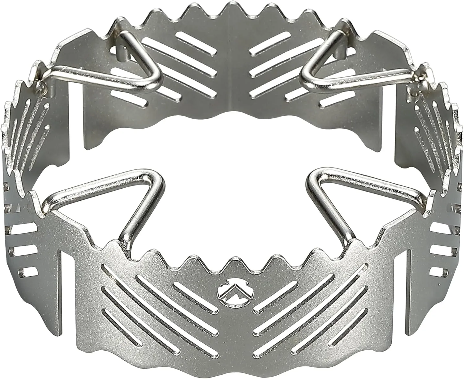 CAMPINGMOON Gas Stove Windshield Ring Stainless Steel for ST-340 Single Burner ST-132 (Silver)
