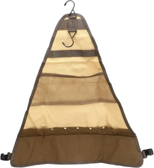Canvas Tableware Storage Bag Folding Wear Resistant Cookware Holder for Kitchen Organization, Hanging Design Ideal for Pots Pans Utensils