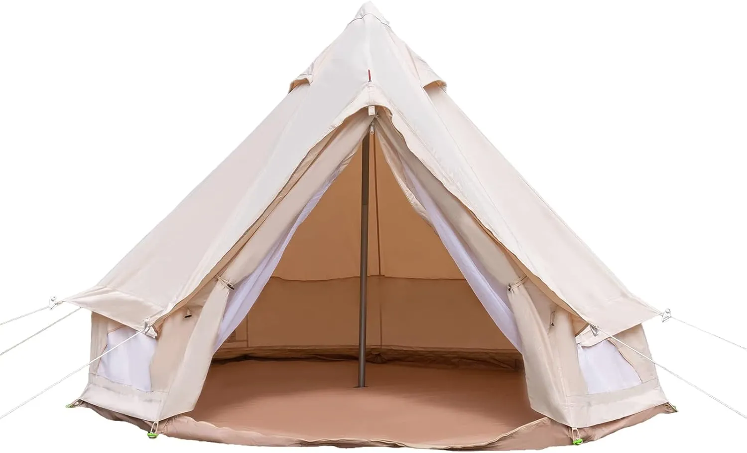 Canvas Tents for Camping,Glamping Tent Canvas Bell Tent Waterproof Camping & Glamping 4 Season Yurt 3M 2~3 Person