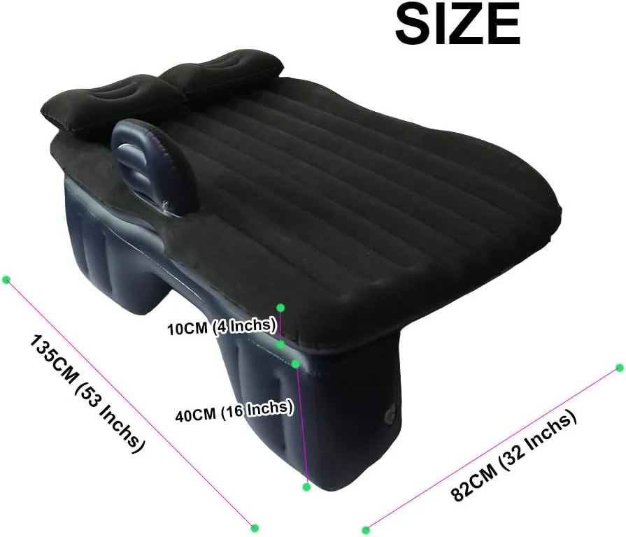 Car Air Inflation Travel Bed Mattress for Universal Car Back Seat Support Outdoor Camping Mat Cushion