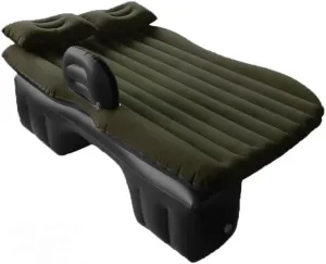 Car Air Mattress for Acura MDX 2001–2020, Inflatable Back Seat Sleeping Pad with Pump & 2 Pillows, Folding Portable Camping Bed for Travel& Road Trips,Black