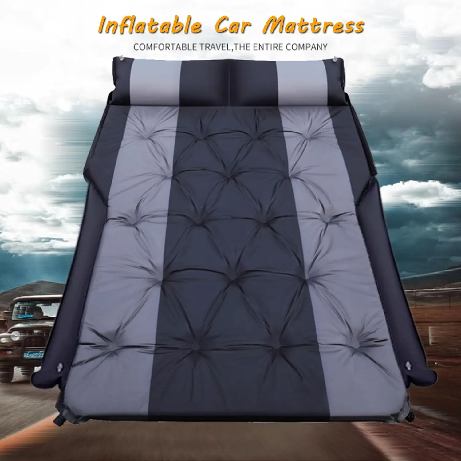 Car Air Mattress for BMW X5 X5M E53 E70 F15 G05 F95 25i 25d,Camping Folding Air Bed Cushion,Inflatable Thickened Car Air Bed,Portable Sleeping Pad for Camping,C
