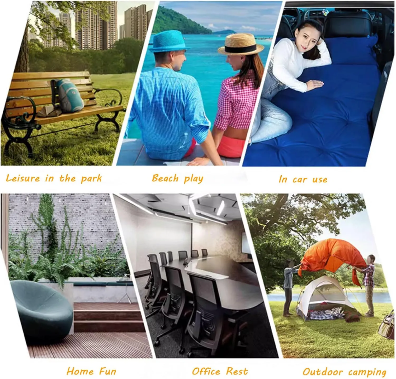 Car Air Mattress for BMW X5 X5M E53 E70 F15 G05 F95 25i 25d,Camping Folding Air Bed Cushion,Inflatable Thickened Car Air Bed,Portable Sleeping Pad for Camping,C