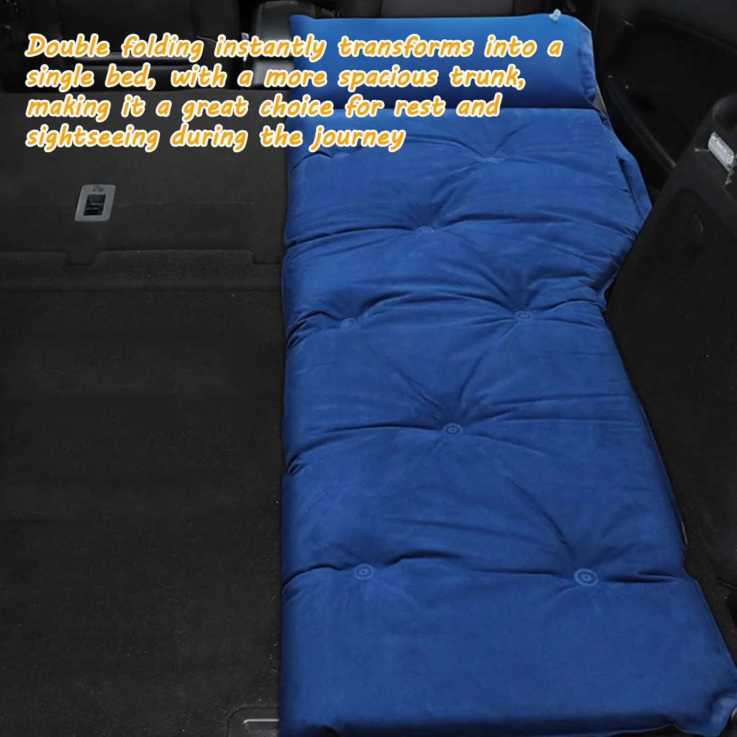 Car Air Mattress for BMW X5 X5M E53 E70 F15 G05 F95 25i 25d,Camping Folding Air Bed Cushion,Inflatable Thickened Car Air Bed,Portable Sleeping Pad for Camping,C