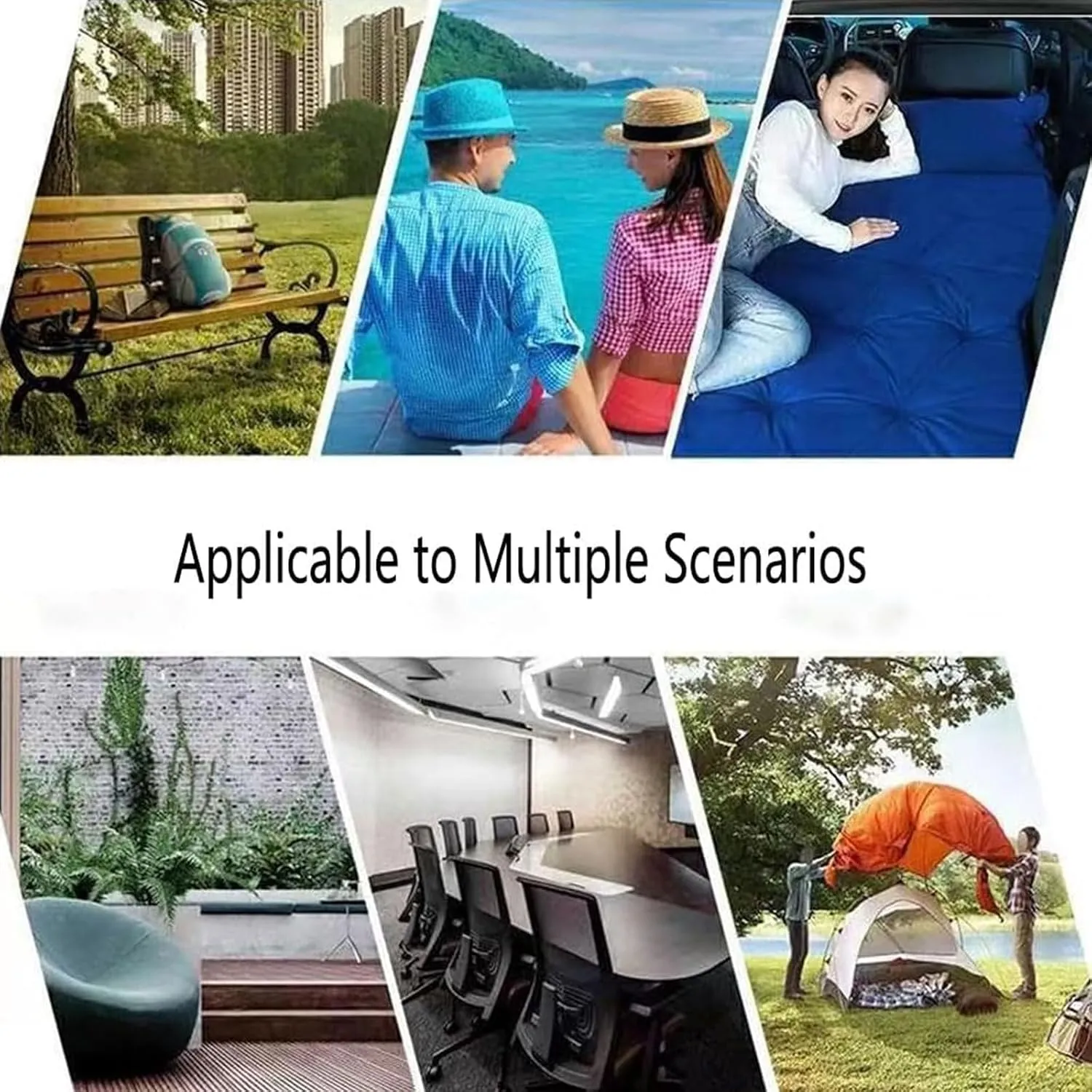 Car Air Mattress for Ford Explorer (222) 2006-2015,Camping Folding Air Bed Cushion,Inflatable Thickened Car Air Bed,Portable Sleeping Pad for Camping,C