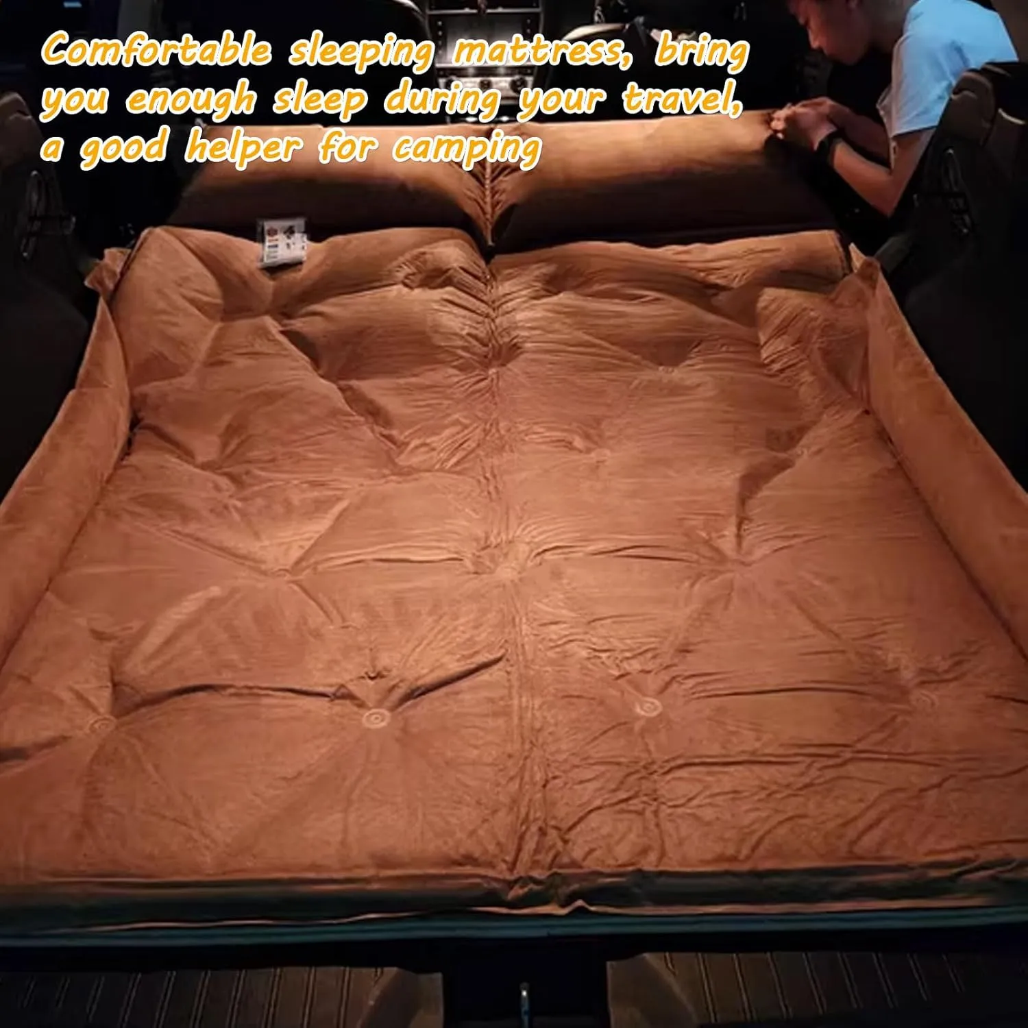 Car Air Mattress for Ford Explorer (222) 2006-2015,Camping Folding Air Bed Cushion,Inflatable Thickened Car Air Bed,Portable Sleeping Pad for Camping,C