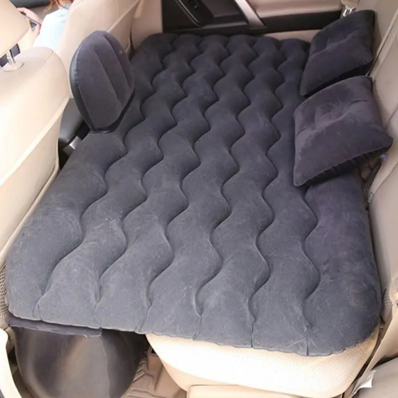 Car Air Mattress for Honda Envix 2019-2024, Inflatable Back Seat Sleeping Pad with Pump & 2 Pillows, Folding Portable Camping Bed for Travel& Road Trips,Black