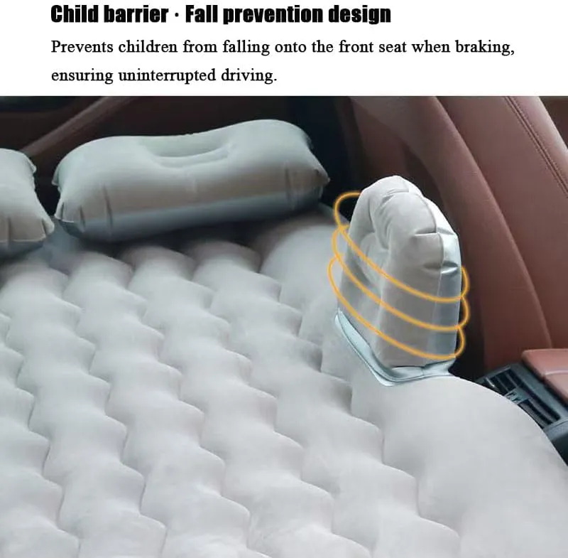 Car Air Mattress for Honda ZR-V 2022-2024, Inflatable Back Seat Sleeping Pad with Pump & 2 Pillows, Folding Portable Camping Bed for Travel& Road Trips,Black