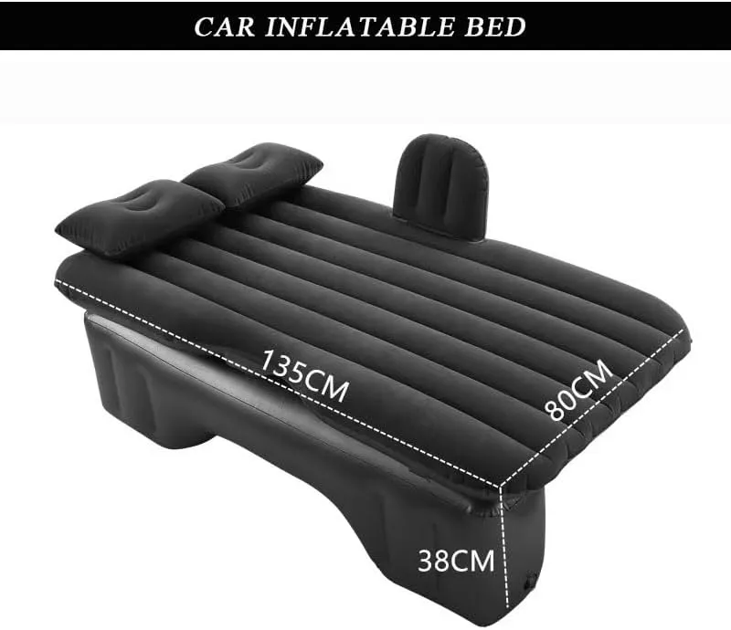 Car Air Mattress for ORA Lightning Cat 2022–2025, Inflatable Back Seat Sleeping Pad with Pump & 2 Pillows, Folding Portable Camping Bed for Travel& Road Trips,Blue