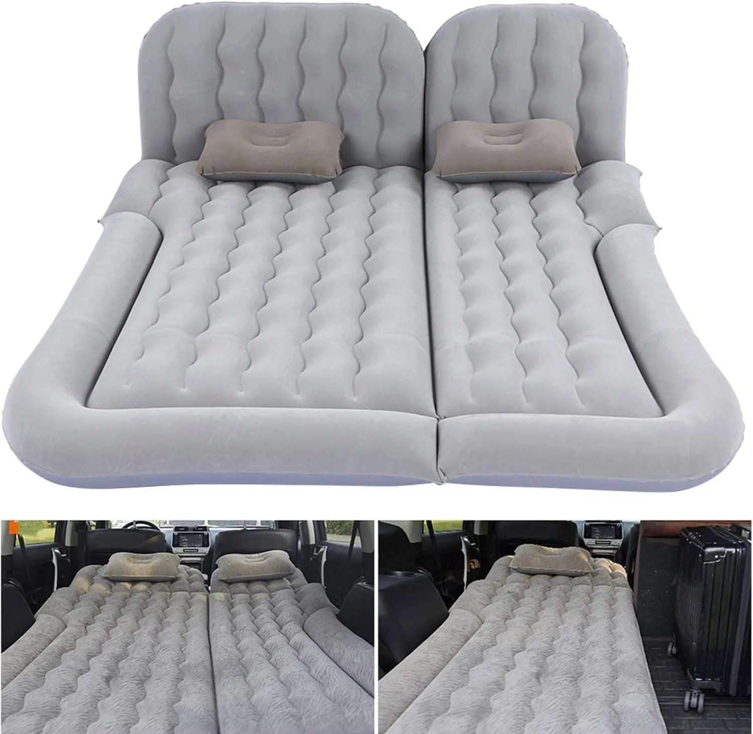 Car Bed for Nissan Pathfinder V 2021 2022 2023 2024, Portable Folding Double Car Air Mattress Trunk Airbed Sleeping Bed Traveling Car Accessories,Grey