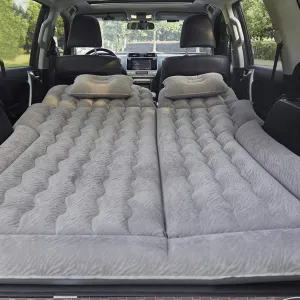 Car Bed for Nissan Pathfinder V 2021 2022 2023 2024, Portable Folding Double Car Air Mattress Trunk Airbed Sleeping Bed Traveling Car Accessories,Grey
