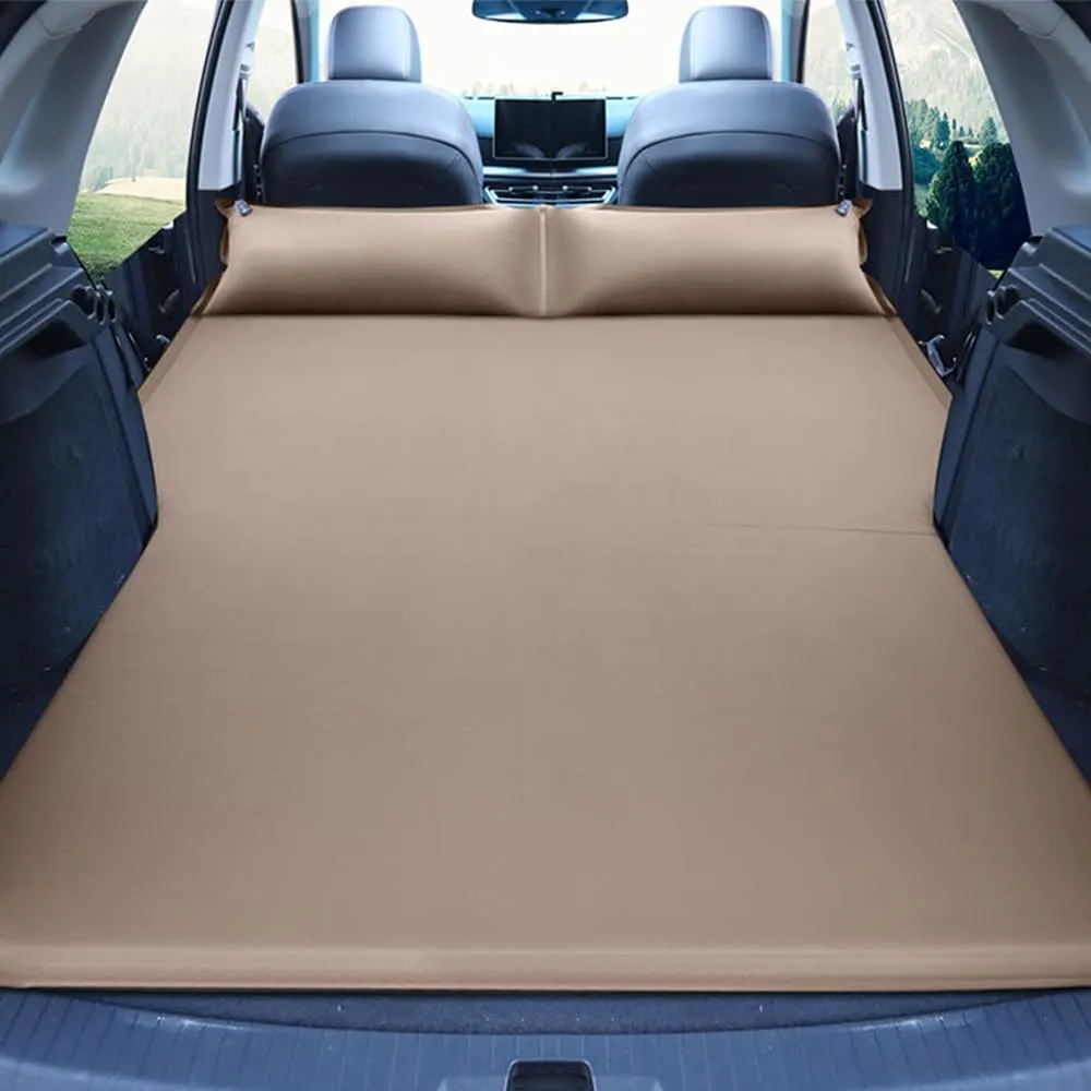 Car Inflatable Air Mattress for Lincoln Aviator(7seats) 2020 2021 2022 2023 2024 Portable Boot Air Mattress Cushion Outdoor Travel Camping Sleeping Gear Accessories,Brown