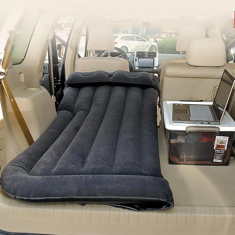 Car Inflatable Mattress for Acura RDX 2019 2020 2021 2022 2023 2024 Rear Trunk Air Cushion Camping Travel Folding Self Inflating Sleeping Pad Back Seat Air Mattresses,Black