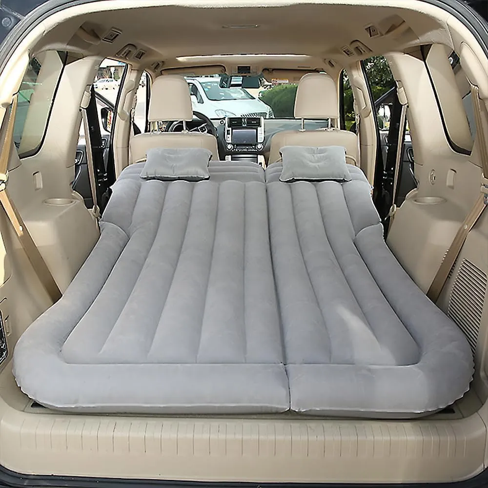 Car Inflatable Mattress for Ford Edge 2006-2010 2011 2012 2013 2014 2015 2016 Portable Car Air Bed Rear Trunk Camping Bed Back Seat Air Mattress Folding Air Bed Cushion,Grey