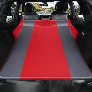 Car Inflatable Mattress for Ford F150 Lightning 2022 2023 2024 Self Inflating Sleeping Pad Thickened Air Bed Cushion Camping Travel Mattress Multifunctional,Red