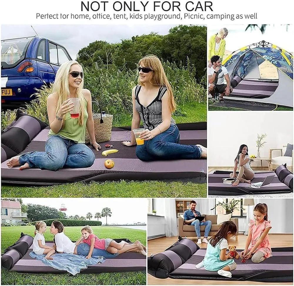 Car Inflatable Mattress for Ford Maverick 2022 2023 2024 Self Inflating Sleeping Pad Thickened Air Bed Cushion Camping Travel Mattress Multifunctional,Black