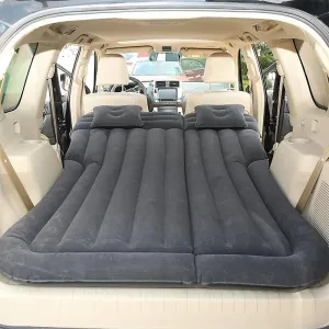 Car Inflatable Mattress for Mercedes Benz GLE 350/450/53 AMG/580/63 AMG S 2020-2024 Rear Trunk Air Cushion Camping Travel Folding Self Inflating Sleeping Pad Back Seat Air Mattresses,Black