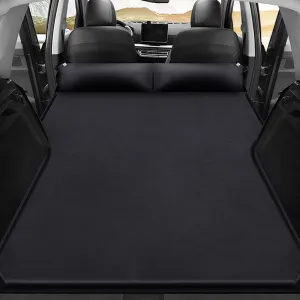 Car Inflatable Mattress for Volkswagen VW Atlas (7-Seater) 2018-2022 2023 2024 2025 Portable Air Sleeping Bed with Pillow Camping Travel Cot Inflatable Trunk Sleeping Pad,Black