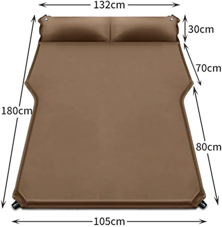 Car Inflatable Mattress for Volkswagen VW Atlas (7-Seater) 2018-2022 2023 2024 2025 Portable Air Sleeping Bed with Pillow Camping Travel Cot Inflatable Trunk Sleeping Pad,Black