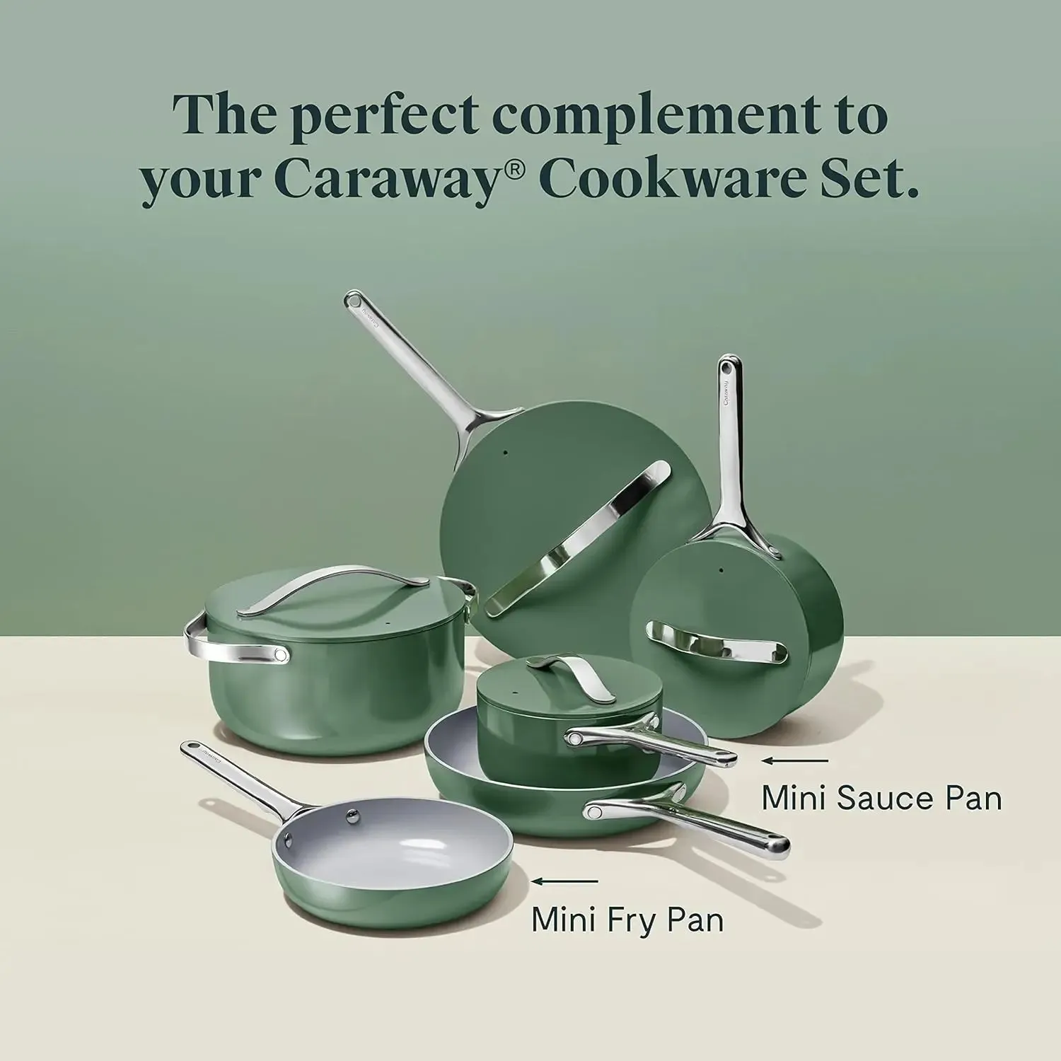 Caraway Mini Cookware Set with Storage Rack