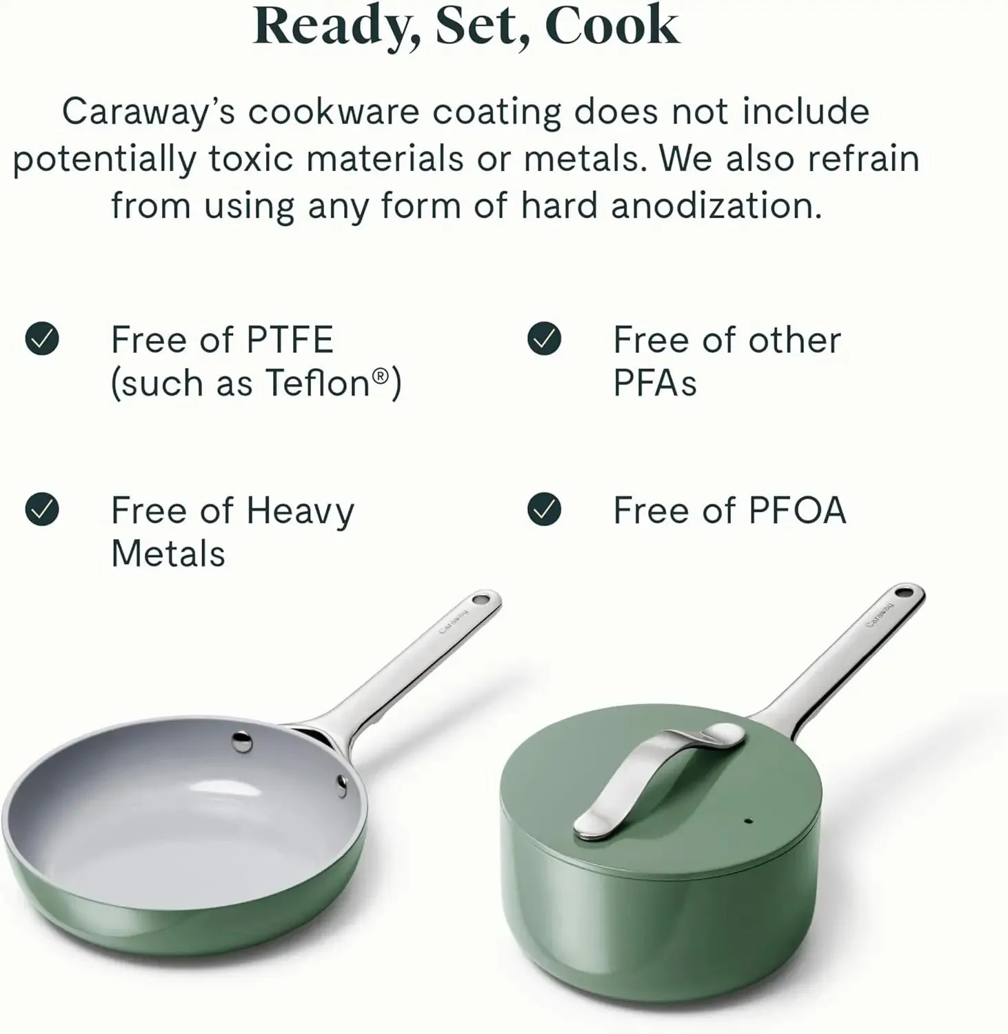 Caraway Mini Cookware Set with Storage Rack