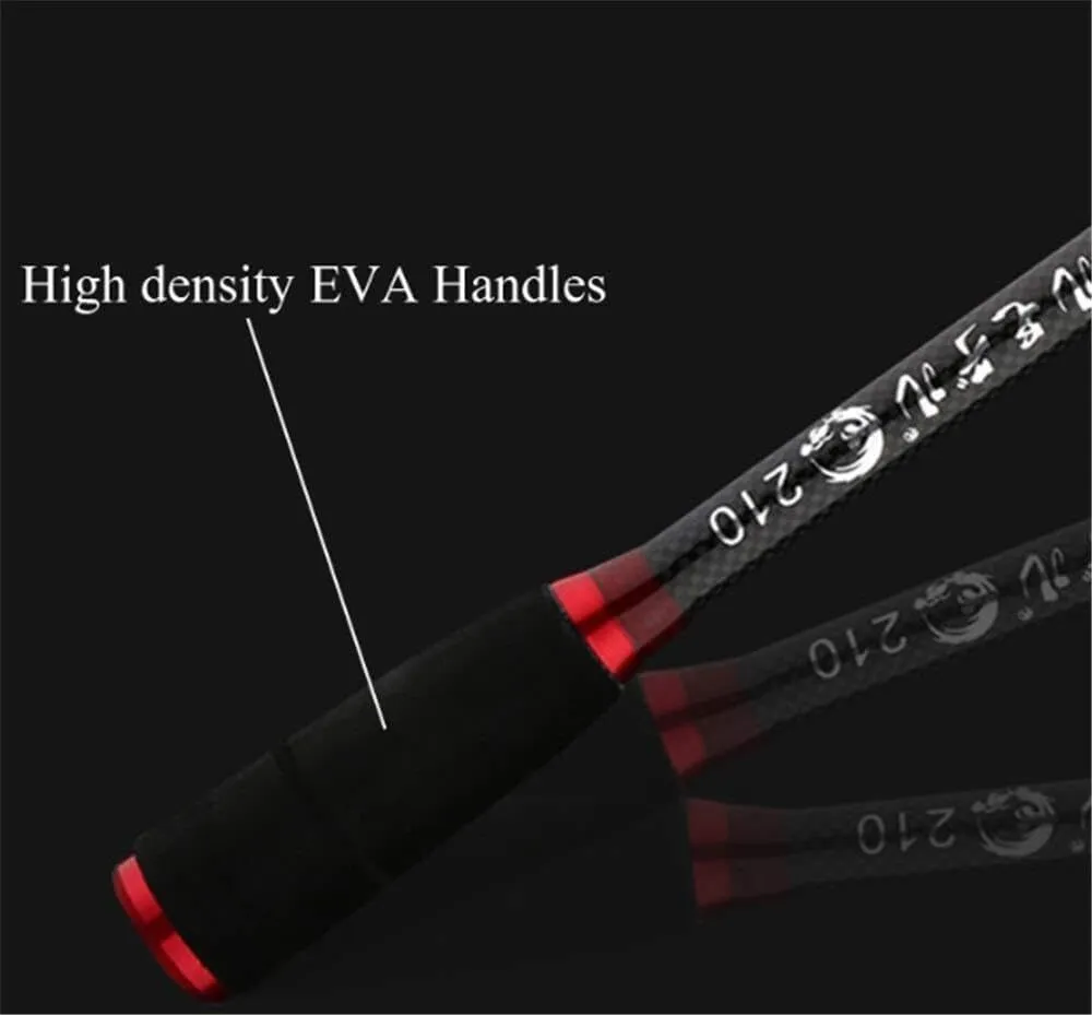 Carbon Casting Spinning Rod Portable Ultralight Telescopic Fishing Rod Spinning Fishing Pole 1.8m 2.1m 2.4m 2.7m 3.0m 3.3m 3.6m (Color : Spin, Size : 3.3m) (Spin 2.4m) (S