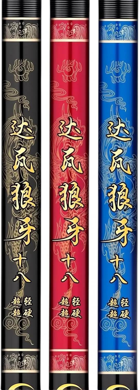 Carbon Fiber Fishing Rod Telescopic Fishing Poles CañAs De Pescar 3.6m 3.9m 4.5m 4.8m 5.4m 5.7m 6.3m 7.2m 8.1m Lightweight Portable for Rivers Lakes Oceans Fishing