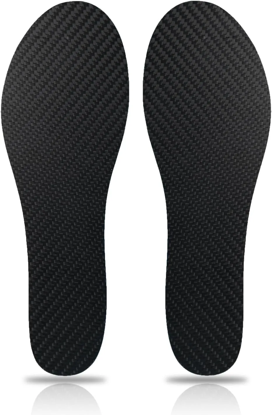 Carbon Fiber Insole 1 Pair Carbon Fiber Foot Plate for Hallux Rigidus, Limitus, Turf Toe, Arthritis, Fractures,Rigid Sole Shoe Insert for Sports, Hiking, Trekking（Black,Men13-13.5