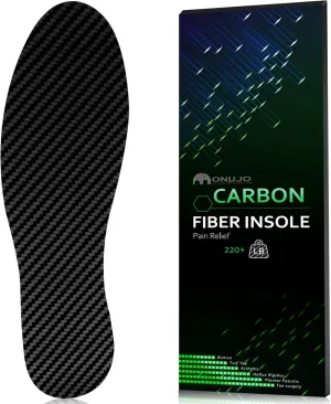 Carbon Fiber Insole, for Turf Toe, Foot Fractures, Hallux Rigidus, Limitus, Rigid Insert for Sports, Hiking, Trekking, Basketball, Running, Alternative to Post Op Shoe 295mm