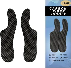Carbon Fiber Insole, Morton's Extension Orthotic, 1 Pair Rigid Orthotic Shoe Insert for Turf Toe, Foot Arthritis, Hallux Rigidus, for Pain Relief Recovery (9.64"-245mm-Men's 8-8.5/Women's 9-9.5)